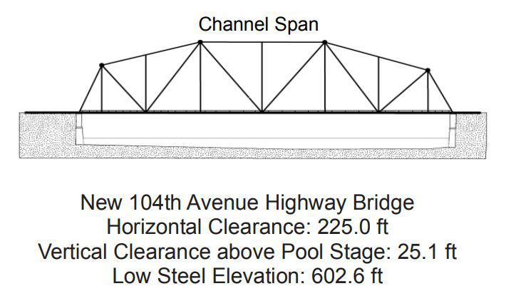 New 104th Ave Hwy Bridge Clearances | Bridge Calculator LLC