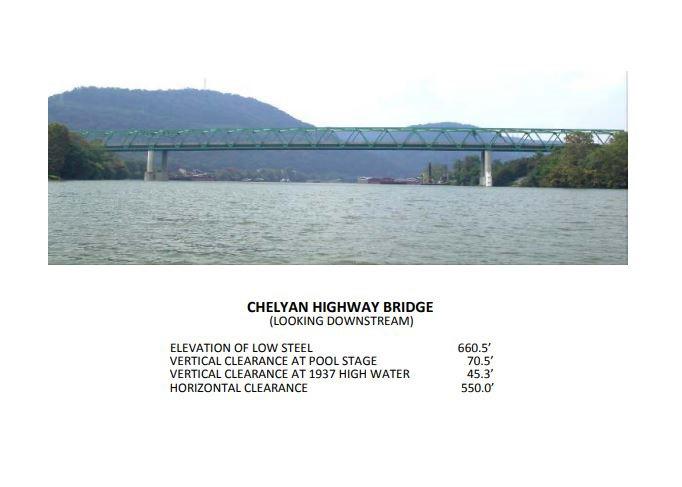 Chelyan Hwy T J Lopez Bridge Clearances | Bridge Calculator LLC