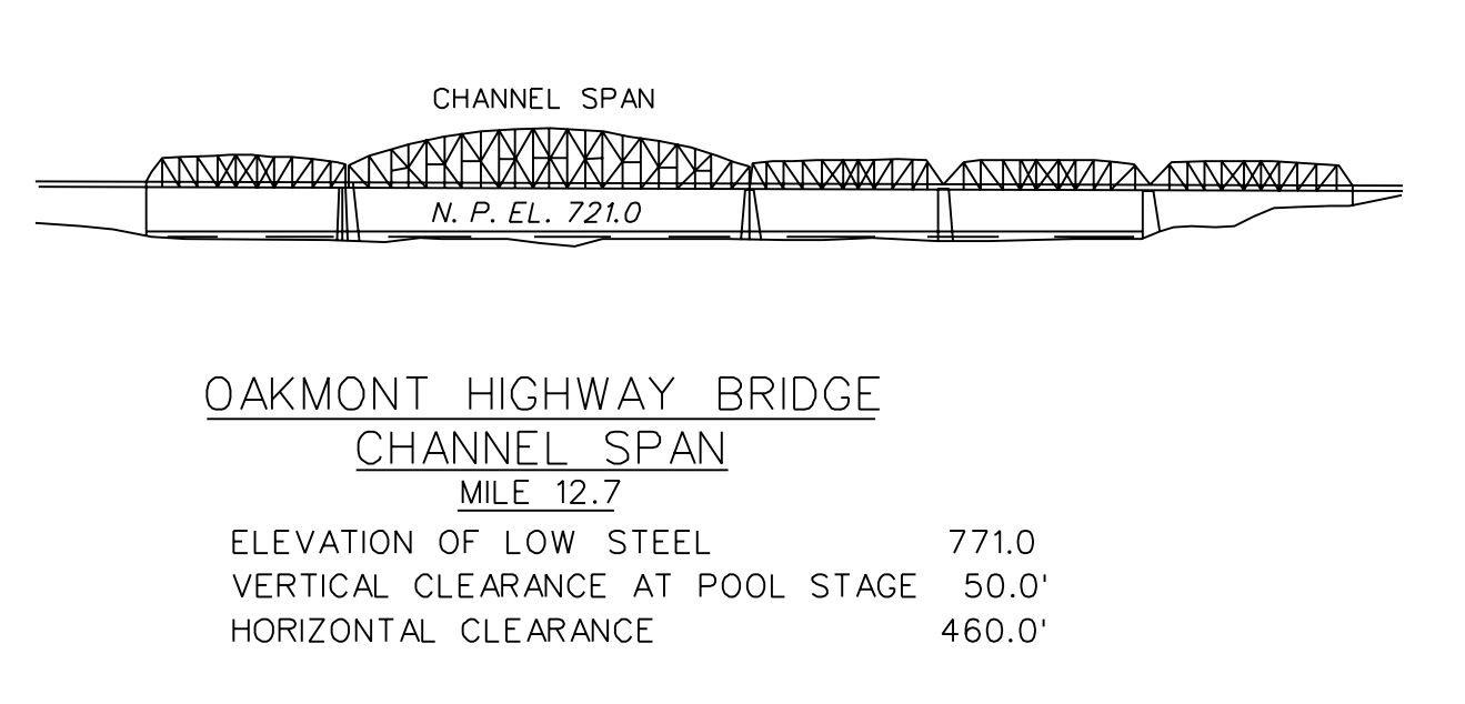 Oakmont Highway Bridge Clearances | Bridge Calculator LLC
