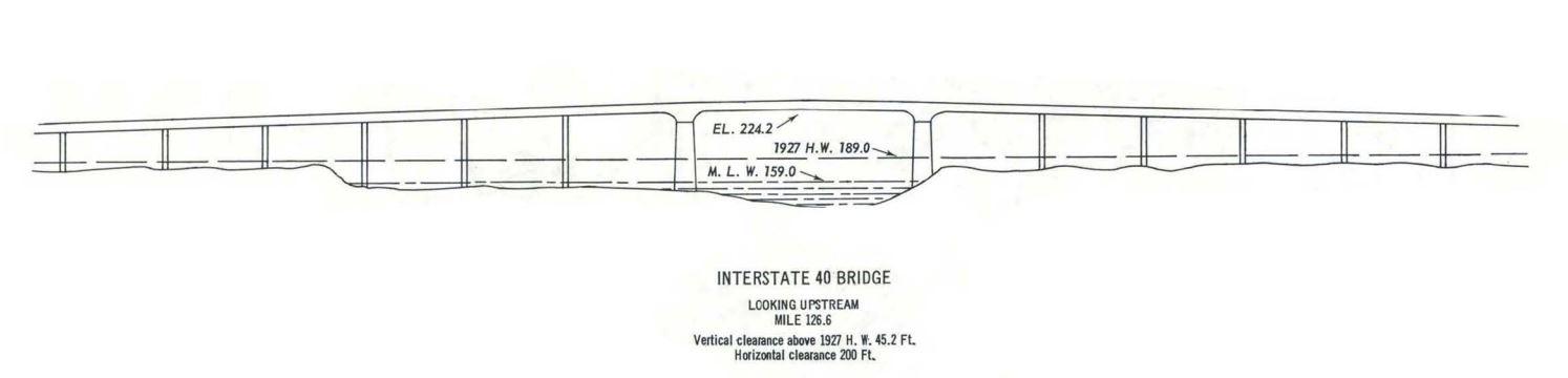 Interstate 40 Bridge Clearances | Bridge Calculator LLC