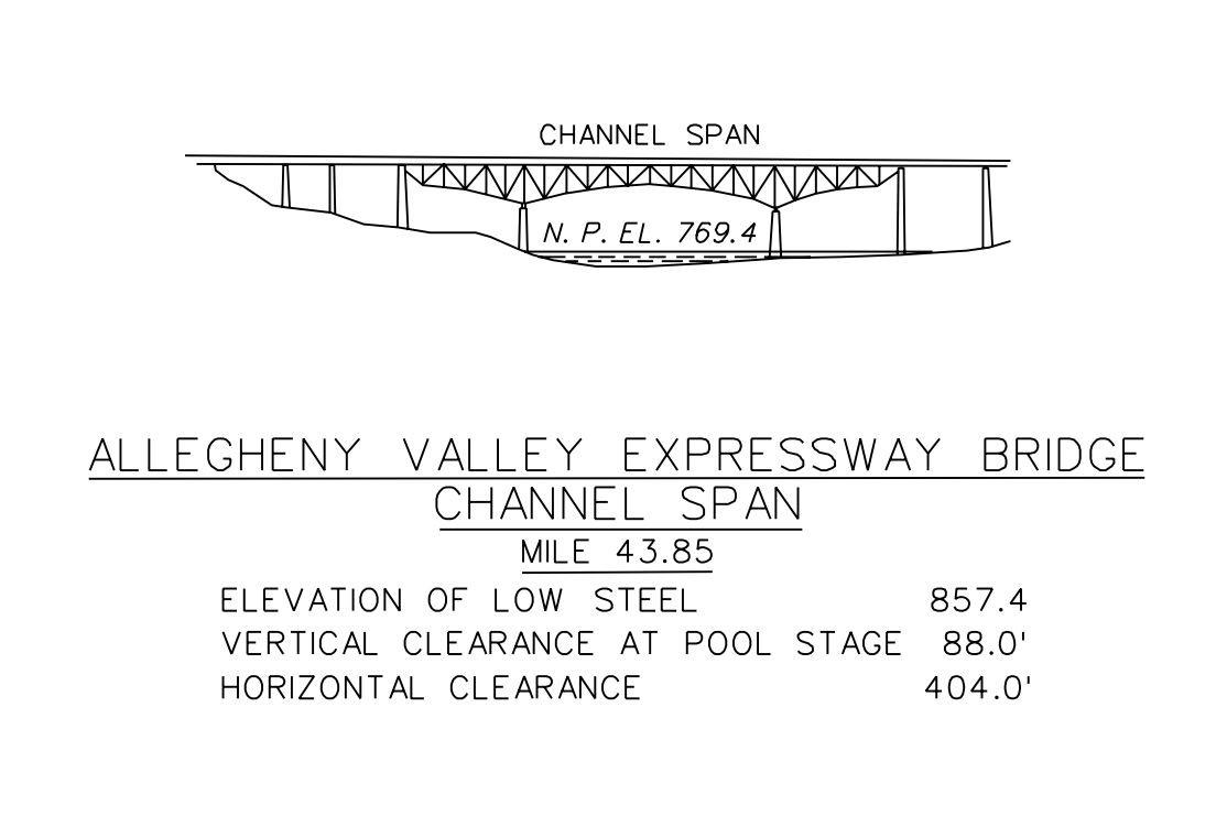 J. Frank Graff Bridge Clearances | Bridge Calculator LLC