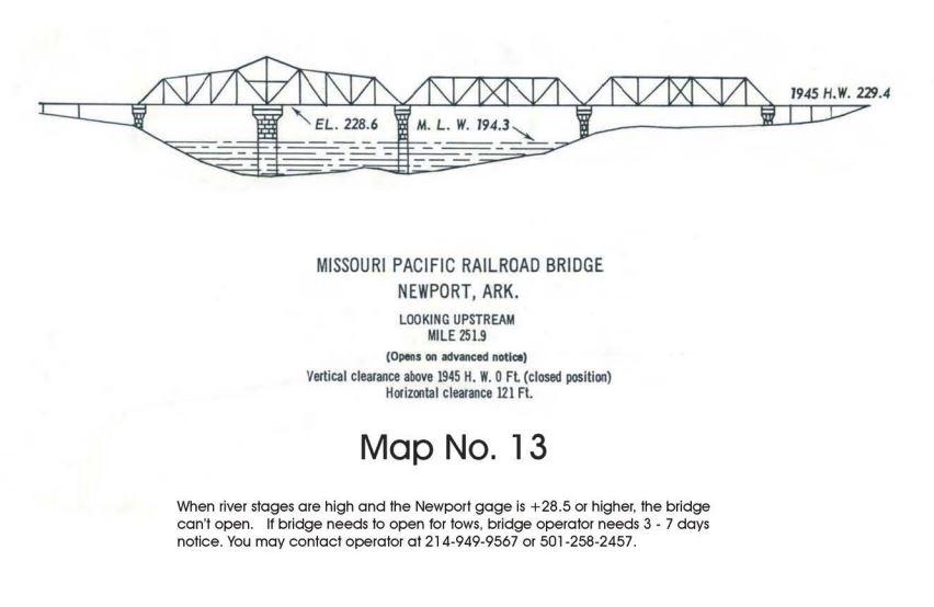 Missouri Pacific Railroad Bridge Clearances | Bridge Calculator LLC