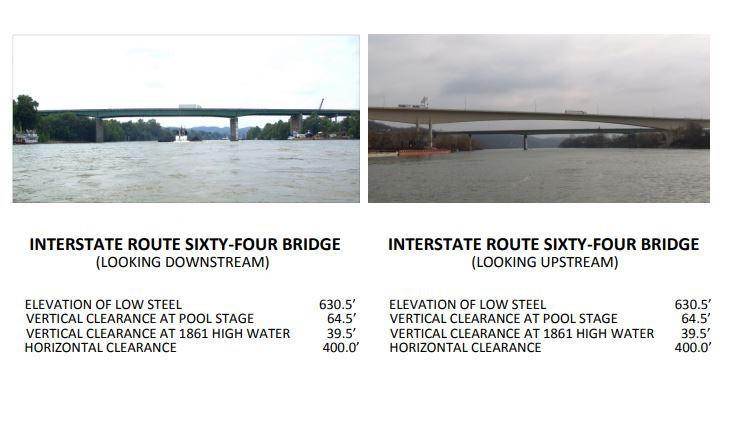 I-64 Bridge Clearances | Bridge Calculator LLC