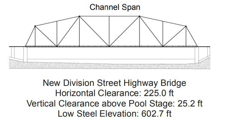 New Division Street Highway Bridge Clearances | Bridge Calculator LLC